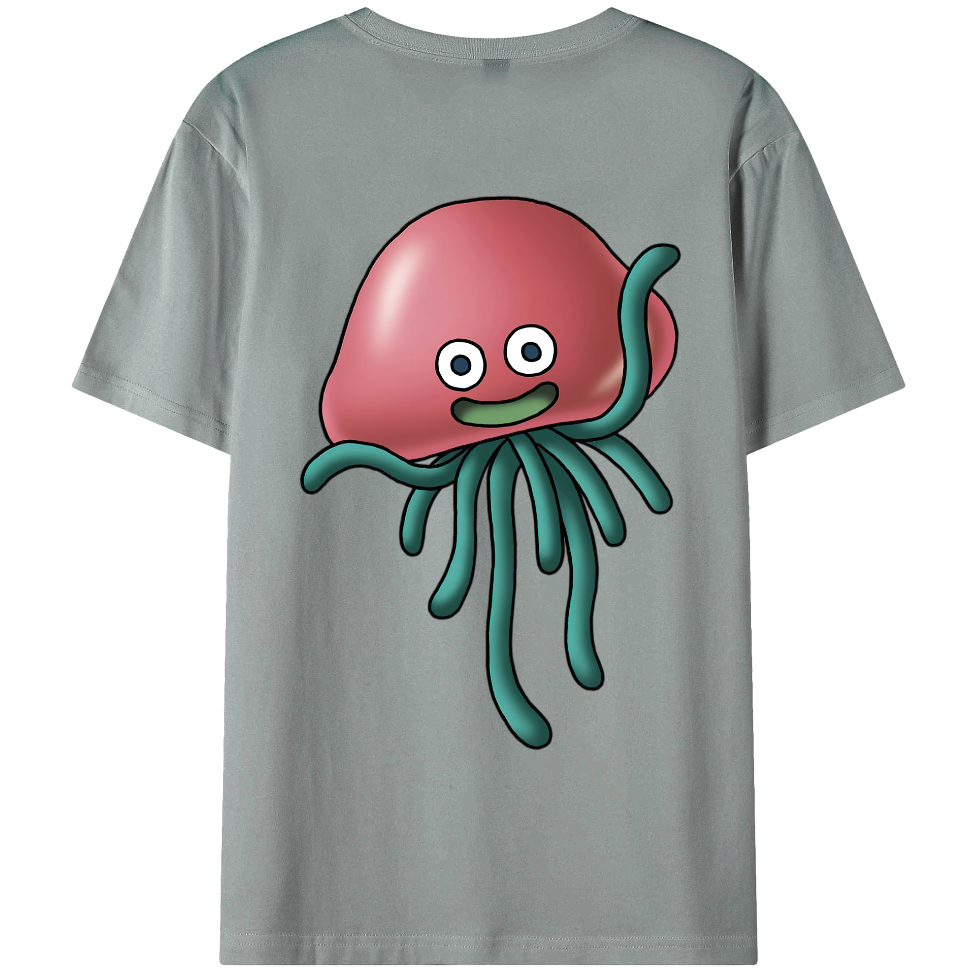（画像用） ドラゴンクエスト Doragon Kuesuto Dragon Quest 綿100％ メンズ半袖Tシャツ（バックプリント） 通気性